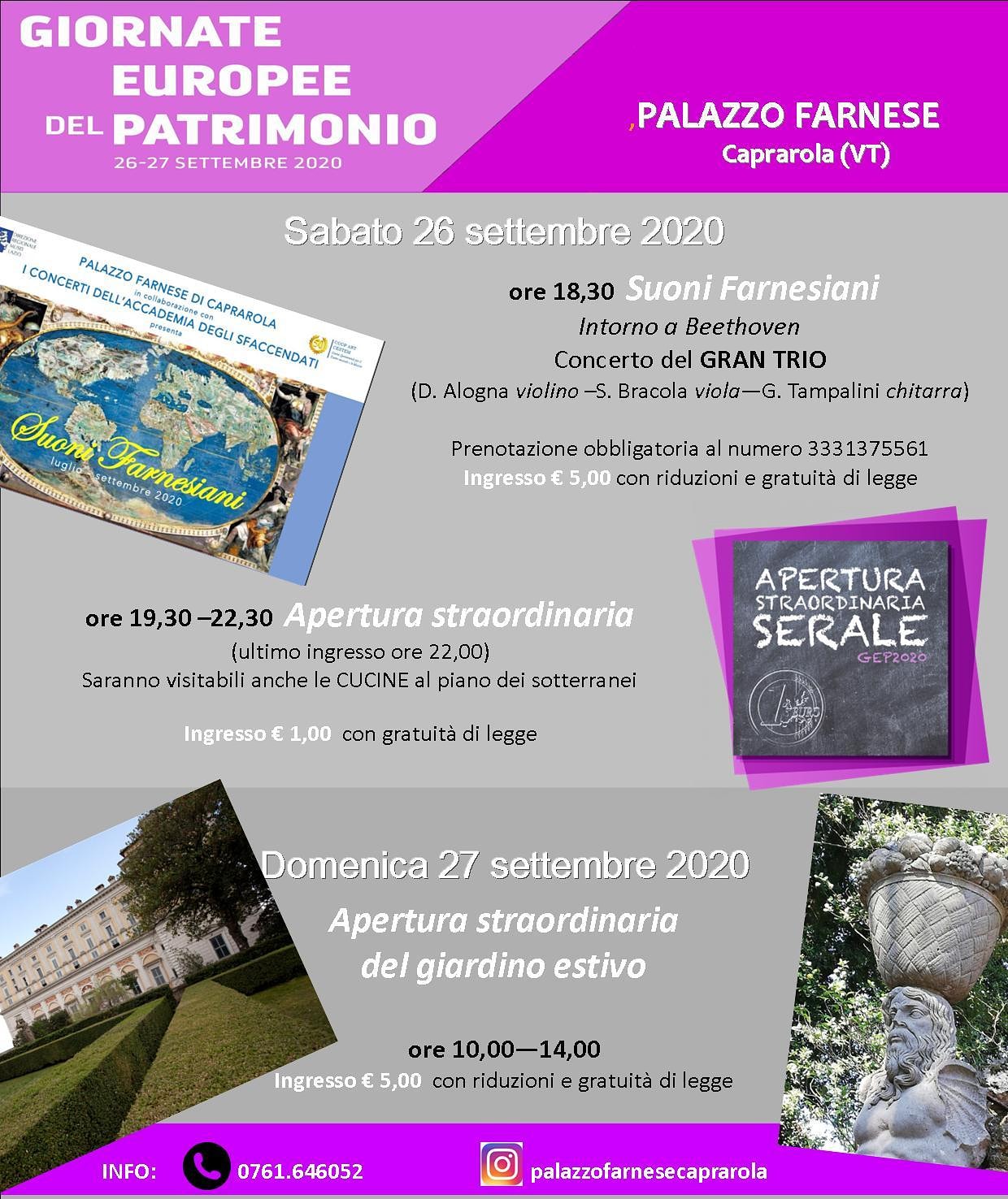 Il giardino estivo: sguardo sul paesaggio - Palazzo Farnese a Caprarola